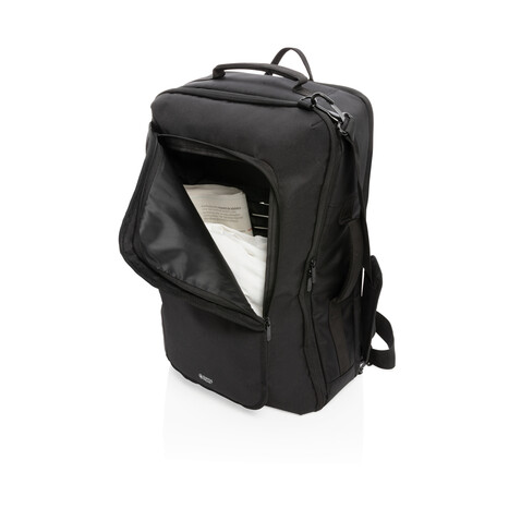 Swiss Peak wandelbarer Rucksack, PVC-frei schwarz bedrucken, Art.-Nr. P762.581