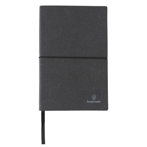 A5 Notizbuch aus GRS recyceltem Leder grau bedrucken, Art.-Nr. P772.212 A5 Notizbuch aus GRS recyceltem Leder grau bedrucken, Art.-Nr. P772.212