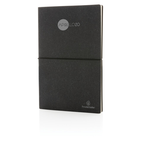 A5 Notizbuch aus GRS recyceltem Leder grau bedrucken, Art.-Nr. P772.212 A5 Notizbuch aus GRS recyceltem Leder grau bedrucken, Art.-Nr. P772.212