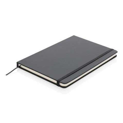 Standard A5 Notizbuch mit PU-Hardcover schwarz bedrucken, Art.-Nr. P773.241