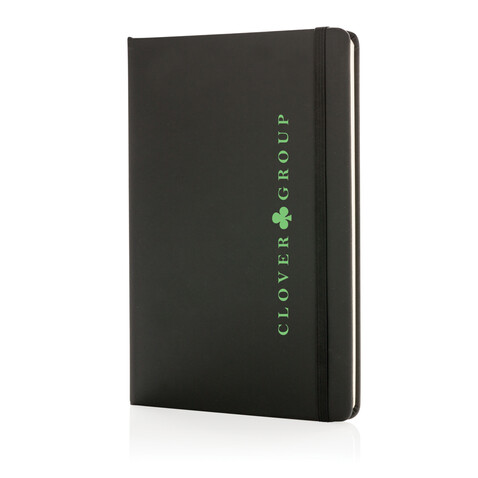Standard A5 Notizbuch mit PU-Hardcover schwarz bedrucken, Art.-Nr. P773.241