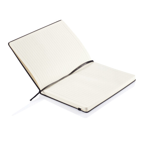 Deluxe Hardcover PU A5 Notizbuch schwarz bedrucken, Art.-Nr. P773.421 Deluxe Hardcover PU A5 Notizbuch schwarz bedrucken, Art.-Nr. P773.421