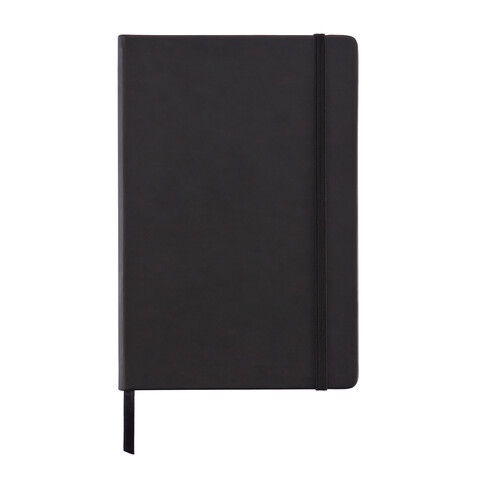 Deluxe Hardcover PU A5 Notizbuch schwarz bedrucken, Art.-Nr. P773.421 Deluxe Hardcover PU A5 Notizbuch schwarz bedrucken, Art.-Nr. P773.421