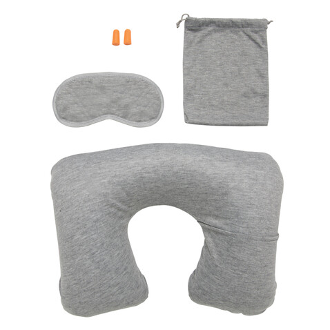 Komfort Reise-Set grau bedrucken, Art.-Nr. P786.002