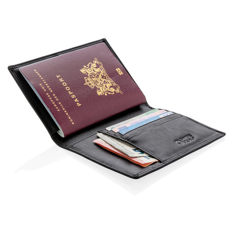 RFID Anti-Skimming Ausweismappe schwarz bedrucken, Art.-Nr. P820.430