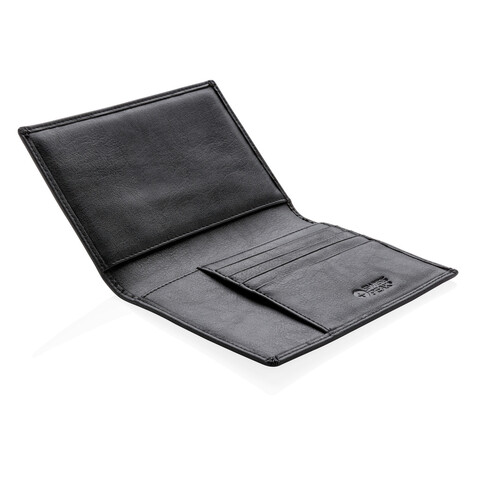 RFID Anti-Skimming Ausweismappe schwarz bedrucken, Art.-Nr. P820.430