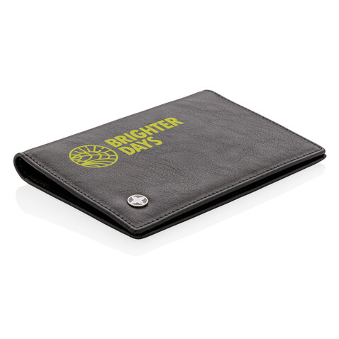 RFID Anti-Skimming Ausweismappe schwarz bedrucken, Art.-Nr. P820.430