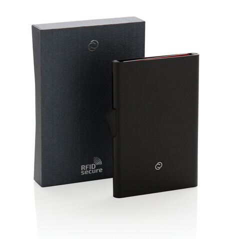 C-Secure Aluminium RFID Kartenhalter schwarz bedrucken, Art.-Nr. P820.491