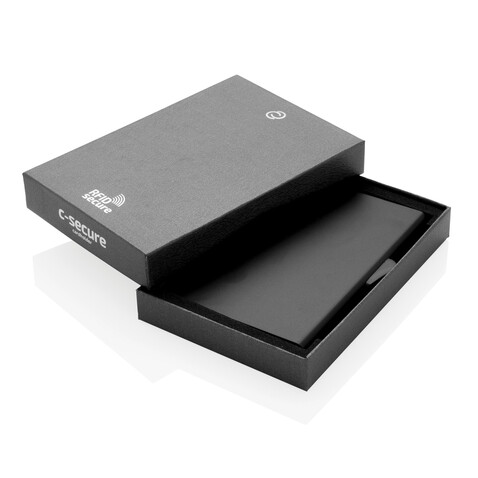 C-Secure Aluminium RFID Kartenhalter schwarz bedrucken, Art.-Nr. P820.491