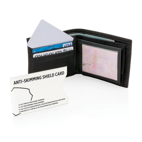 RFID Anti-Skimming-Karte mit aktivem Störchip weiß bedrucken, Art.-Nr. P820.523