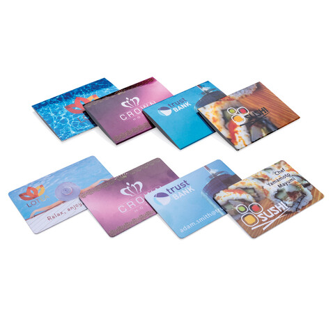RFID Anti-Skimming-Karte mit aktivem Störchip weiß bedrucken, Art.-Nr. P820.523