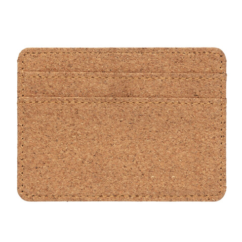 Kork RFID Slim-Wallet braun bedrucken, Art.-Nr. P820.879
