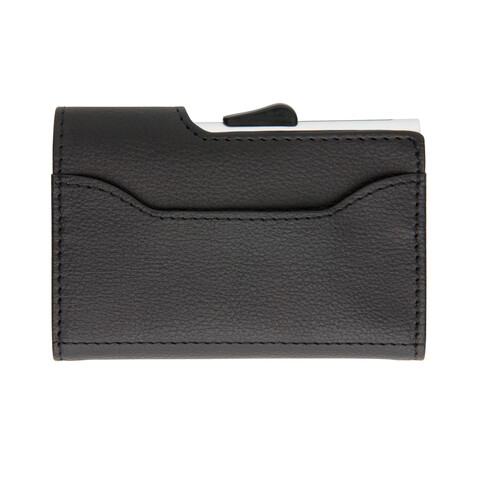 C-Secure RFID Kartenhalter und Geldbörse schwarz, silber bedrucken, Art.-Nr. P850.511