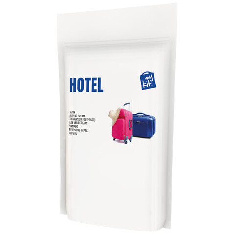 MyKit Hotel in Papiertasche, weiss bedrucken, Art.-Nr. 1Z261601 MyKit Hotel in Papiertasche, weiss bedrucken, Art.-Nr. 1Z261601