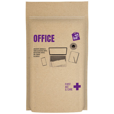 MyKit Erste-Hilfe fürs Büro in Papiertasche, weiss bedrucken, Art.-Nr. 1Z261801 MyKit Erste-Hilfe fürs Büro in Papiertasche, weiss bedrucken, Art.-Nr. 1Z261801