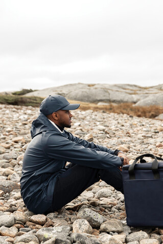 VINGA Baltimore AWARE™ Kappe aus recyceltem PET navy blau bedrucken, Art.-Nr. V453105 VINGA Baltimore AWARE™ Kappe aus recyceltem PET navy blau bedrucken, Art.-Nr. V453105