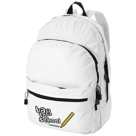 Trend Rucksack 17L, weiss bedrucken, Art.-Nr. 11938600