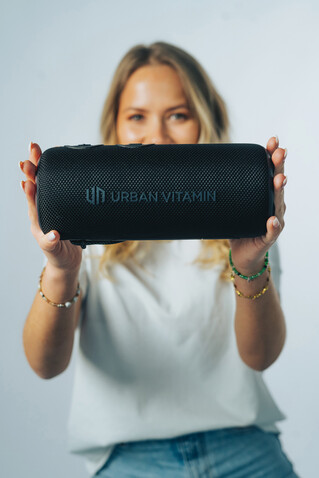 Urban Vitamin Pacific Grove 30W IPX7 Speaker aus RCS Plastik schwarz bedrucken, Art.-Nr. P331.511