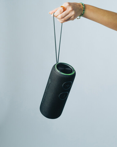 Urban Vitamin Pacific Grove 30W IPX7 Speaker aus RCS Plastik schwarz bedrucken, Art.-Nr. P331.511