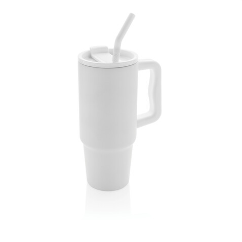 Embrace Deluxe Becher aus RCS recyceltem Edelstahl 900ml weiß bedrucken, Art.-Nr. P437.3003 Embrace Deluxe Becher aus RCS recyceltem Edelstahl 900ml weiß bedrucken, Art.-Nr. P437.3003