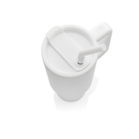 Embrace Deluxe Becher aus RCS recyceltem Edelstahl 900ml weiß bedrucken, Art.-Nr. P437.3003 Embrace Deluxe Becher aus RCS recyceltem Edelstahl 900ml weiß bedrucken, Art.-Nr. P437.3003