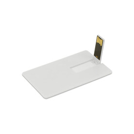 16GB USB-Kreditkarte - Weiss bedrucken, Art.-Nr. LT26304-N0001