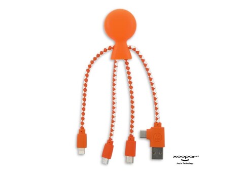 2081 | Xoopar Mr. Bio Charging cable - Orange bedrucken, Art.-Nr. LT41004-N0026 2081 | Xoopar Mr. Bio Charging cable - Orange bedrucken, Art.-Nr. LT41004-N0026