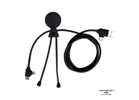 2089 | Xoopar Mr. Bio Long Power Delivery Cable with data transfer - Schwarz bedrucken, Art.-Nr. LT41007-N0002 2089 | Xoopar Mr. Bio Long Power Delivery Cable with data transfer - Schwarz bedrucken, Art.-Nr. LT41007-N0002