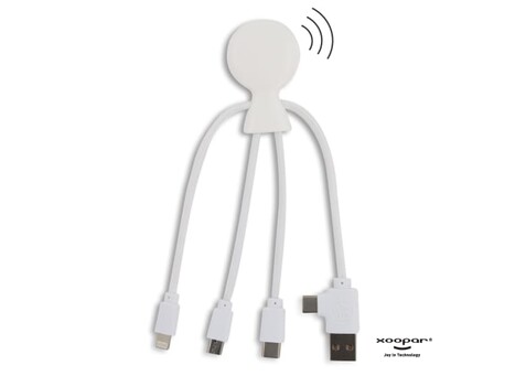 2099 | Xoopar Mr. Bio Smart Charging cable with NFC - Weiss bedrucken, Art.-Nr. LT41008-N0001 2099 | Xoopar Mr. Bio Smart Charging cable with NFC - Weiss bedrucken, Art.-Nr. LT41008-N0001