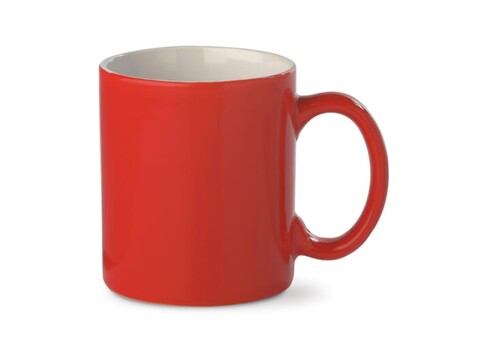 Kaffeebecher Oslo hellrot 300ml - Rot bedrucken, Art.-Nr. LT51421-N0021