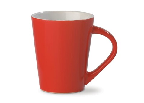 Kaffeebecher Nice hellrot 270ml - Rot bedrucken, Art.-Nr. LT51431-N0021