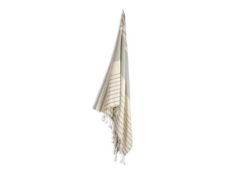 Sagaform Ella Hamam-Handtuch Bio-Baumwolle 90x170cm - Beige bedrucken, Art.-Nr. LT52008-N0055