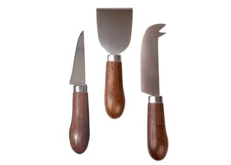 Sagaform Astrid Käsemesserset 3 Stück - Holz bedrucken, Art.-Nr. LT52047-N0093