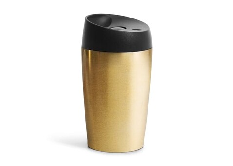 Sagaform Loke Reisebecher 240ml - Gold bedrucken, Art.-Nr. LT52100-N0006