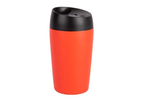 Sagaform Loke Reisebecher mit gummierter Oberfläche 240ml - Rot bedrucken, Art.-Nr. LT52107-N0021 Sagaform Loke Reisebecher mit gummierter Oberfläche 240ml - Rot bedrucken, Art.-Nr. LT52107-N0021