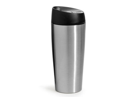 Sagaform Loke Reisebecher Groß 400ml - Silber bedrucken, Art.-Nr. LT52111-N0005 Sagaform Loke Reisebecher Groß 400ml - Silber bedrucken, Art.-Nr. LT52111-N0005