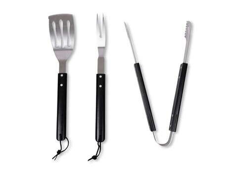 Sagaform Fredde BBQ Set 3-tlg. - Schwarz / Silber bedrucken, Art.-Nr. LT52225-N0205 Sagaform Fredde BBQ Set 3-tlg. - Schwarz / Silber bedrucken, Art.-Nr. LT52225-N0205