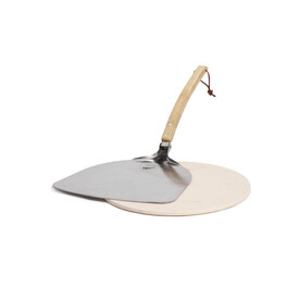 Orrefors Hunting Pizzastein mit Pizzaschaufel - Holz bedrucken, Art.-Nr. LT54004-N0093