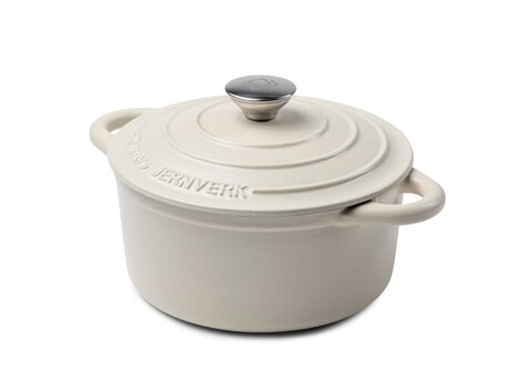 Orrefors Jernverk Emaillierte Eisenpfanne 2.8L - Cream bedrucken, Art.-Nr. LT54009-N0057