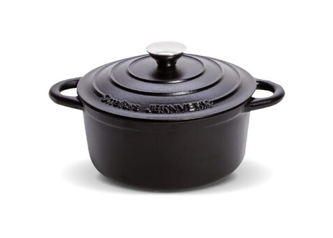 Orrefors Jernverk Große emaillierte Kasserolle 5L - Schwarz bedrucken, Art.-Nr. LT54011-N0002 Orrefors Jernverk Große emaillierte Kasserolle 5L - Schwarz bedrucken, Art.-Nr. LT54011-N0002