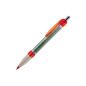 Banner Pen Transparent - Transparent / Rot bedrucken, Art.-Nr. LT80388-N0421