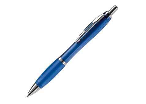 Kugelschreiber Hawaï transparent - Transparent / Blau bedrucken, Art.-Nr. LT80423-N0411 Kugelschreiber Hawaï transparent - Transparent / Blau bedrucken, Art.-Nr. LT80423-N0411