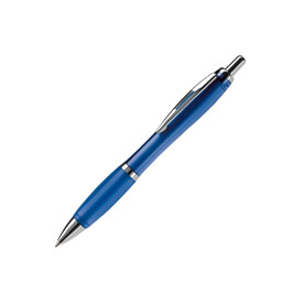 Kugelschreiber Hawaï transparent - Transparent / Blau bedrucken, Art.-Nr. LT80423-N0411