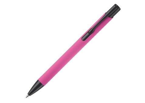 Kugelschreiber Alicante Softtouch - Rosa / Schwarz bedrucken, Art.-Nr. LT80537-N7602