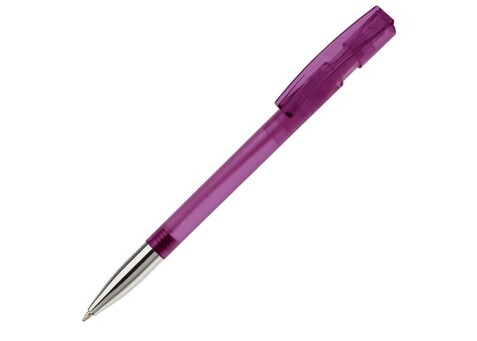 Kugelschreiber Nash Transparent mit Metallspitze - Transparent / Purple bedrucken, Art.-Nr. LT80805-N0472 Kugelschreiber Nash Transparent mit Metallspitze - Transparent / Purple bedrucken, Art.-Nr. LT80805-N0472