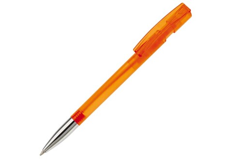 Kugelschreiber Nash Transparent mit Metallspitze - Transparent / Orange bedrucken, Art.-Nr. LT80805-N0426 Kugelschreiber Nash Transparent mit Metallspitze - Transparent / Orange bedrucken, Art.-Nr. LT80805-N0426