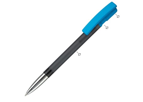 Kugelschreiber Nash Combi mit Metallspitze - Weiß/transparent / Neon Sortiment bedrucken, Art.-Nr. LT80806-N0999