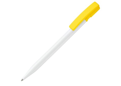 Kugelschreiber Nash Hardcolour - Weiss / Gelb bedrucken, Art.-Nr. LT80815-N0141 Kugelschreiber Nash Hardcolour - Weiss / Gelb bedrucken, Art.-Nr. LT80815-N0141
