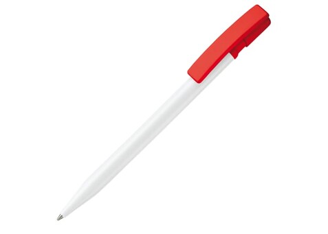 Kugelschreiber Nash Hardcolour - Weiss / Rot bedrucken, Art.-Nr. LT80815-N0121 Kugelschreiber Nash Hardcolour - Weiss / Rot bedrucken, Art.-Nr. LT80815-N0121