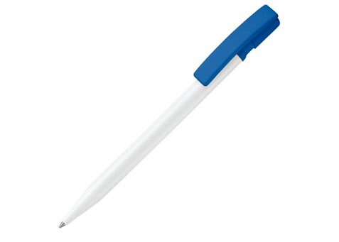 Kugelschreiber Nash Hardcolour - Weiss / Königsblau bedrucken, Art.-Nr. LT80815-N0114 Kugelschreiber Nash Hardcolour - Weiss / Königsblau bedrucken, Art.-Nr. LT80815-N0114